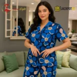 Midnight Bloom Premium Floral Pajama Lounge Set