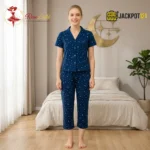 Midnight Galaxy Pajama Nightwear Suit Set - Image 2