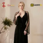 Noir Elegance Robe & Gown Set - Image 4
