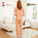 Peach Poppy Watercolor Pajama Set - Image 6