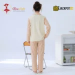 Peach Teddy Bear Comfort Pajama Suit - Image 6