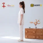 Rosé Dreams Premium Short Sleeve Pajama Set - Image 2