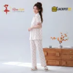 Rosé Dreams Premium Short Sleeve Pajama Set - Image 4