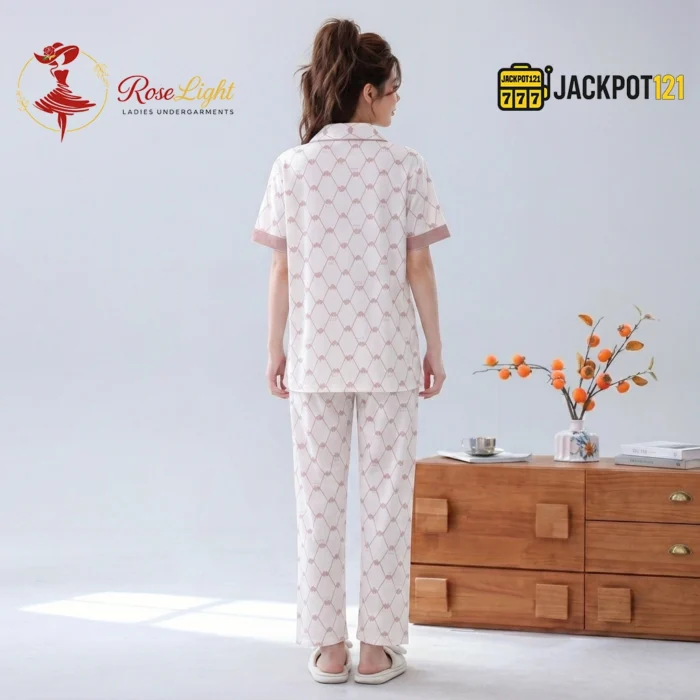 Rosé Dreams Premium Short Sleeve Pajama Set - Image 5