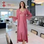 Rose Petal Robe & Nightgown Set - Image 2