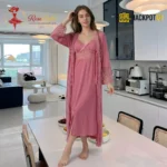 Rose Petal Robe & Nightgown Set - Image 4