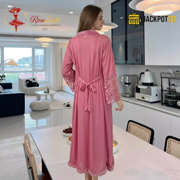 Rose Petal Robe & Nightgown Set - Image 7