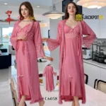 Rose Petal Robe & Nightgown Set