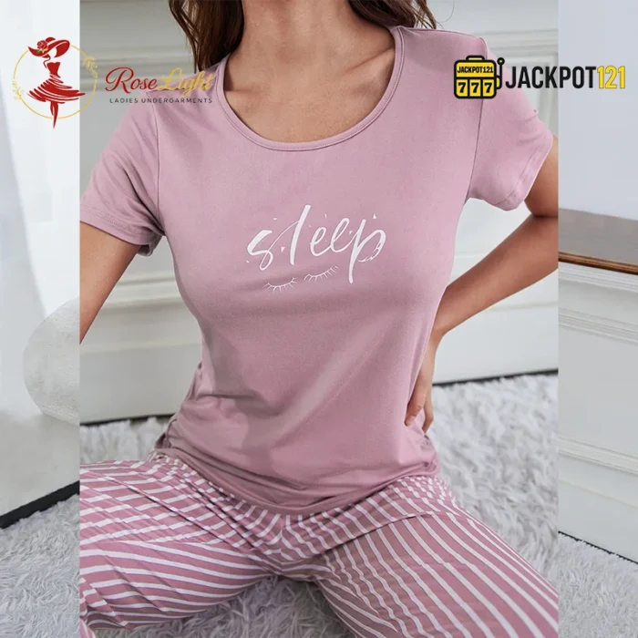 Satin Bliss 2-Piece Pajama Set – Soft Breathable Sleeveless Sleepwear - Image 5