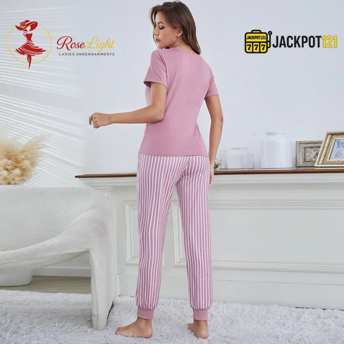 Satin Bliss 2-Piece Pajama Set – Soft Breathable Sleeveless Sleepwear - Image 7