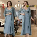 Sky Mist Robe & Nightgown Set - Image 2