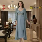 Sky Mist Robe & Nightgown Set - Image 5