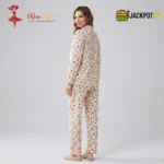 Soft Comfort Printed Button-Front Pajama Suit – Women's Cozy Full Sleeve Sleepwear Set - Image 6