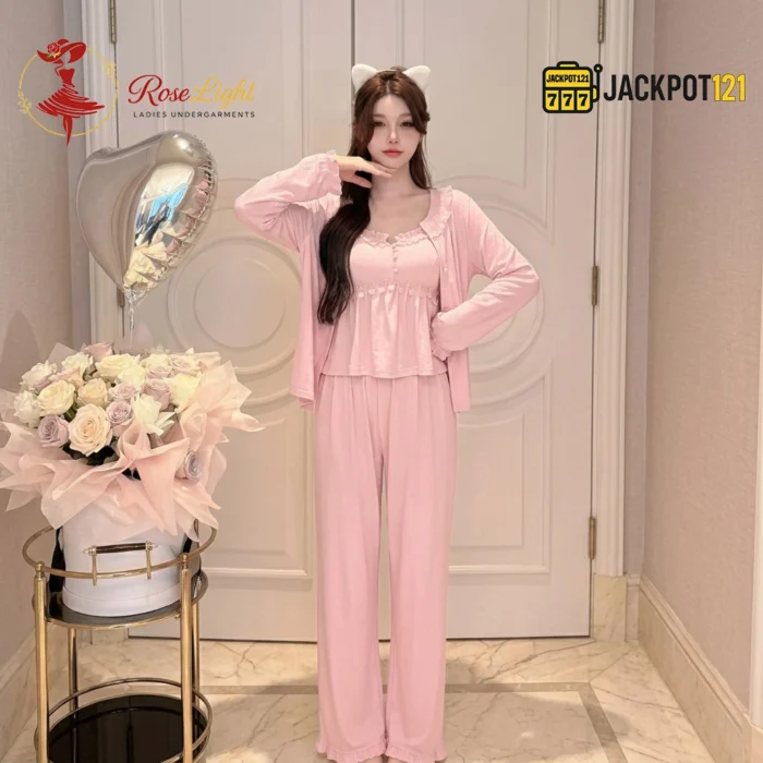 Sweet Blossom Modal Pajama Set - Image 4