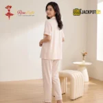 Classic Notch Collar Short Sleeve Pajama Set - Image 13