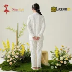 Lavender Tulip Satin Pajama Set - Image 6
