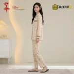 Meadow Floral Knit Cotton Pajama Set - Image 4