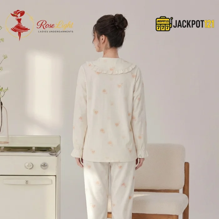 Petal Doll Collar Cotton Pajama Set - Image 13