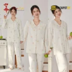 Petal Doll Collar Cotton Pajama Set