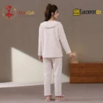 Peter Pan Collar Chenille Fleece Pajama Set - Image 7