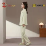 Peter Pan Collar Chenille Fleece Pajama Set - Image 10