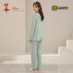 Ruffle Collar Two-Piece Pajama Set - Image 10