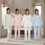 Sailor Collar Two-Piece Pajama Set