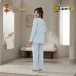 Sailor Collar Two-Piece Pajama Set - Image 20