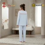 Sailor Collar Two-Piece Pajama Set - Image 21