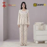 Vintage Bloom Cotton Pajama Set - Image 3