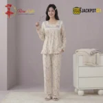 Vintage Bloom Cotton Pajama Set - Image 5