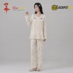 Vintage Bloom Cotton Pajama Set - Image 12