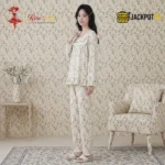 Vintage Bloom Cotton Pajama Set - Image 16