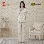 Vintage Bloom Cotton Pajama Set - Image 17