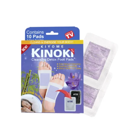 Kinoki Lavender Herbal Foot Pads – Bamboo Vinegar Overnight Foot Care & Relaxation Patches