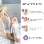 Kinoki Lavender Herbal Foot Pads – Bamboo Vinegar Overnight Foot Care & Relaxation Patches - Image 3