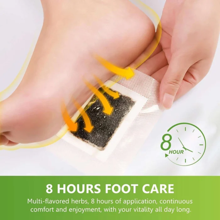 Kinoki Wormwood Herbal Foot Pads – Deep Cleansing Overnight Foot Care Patches (10 Pcs) - Image 3