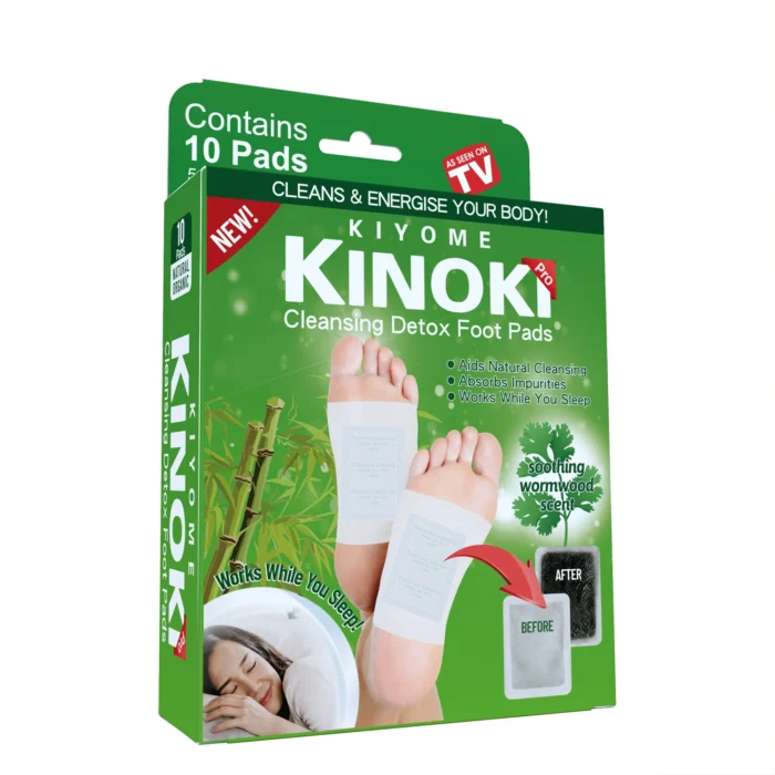 Kinoki Wormwood Herbal Foot Pads – Deep Cleansing Overnight Foot Care Patches (10 Pcs) - Image 6